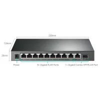 Switch TP-Link TL-SG1210MPE Black photo 5