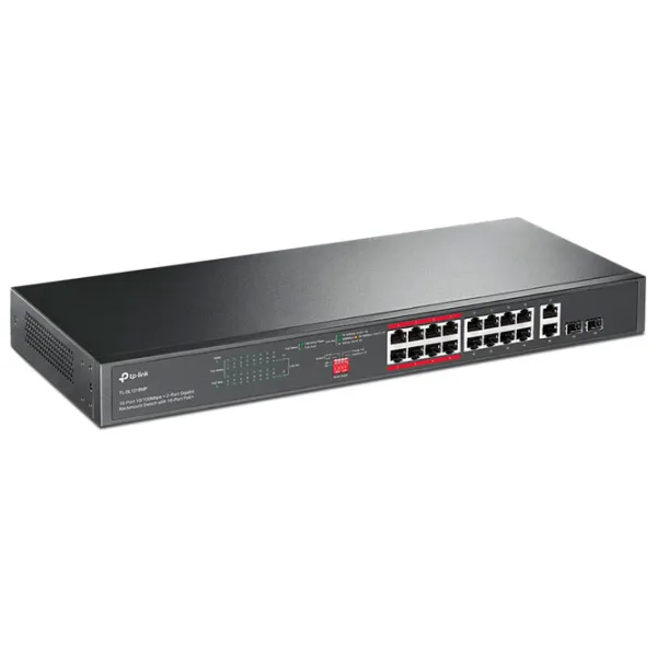 Switch TP-Link TL-SL1218MP Черный photo 2