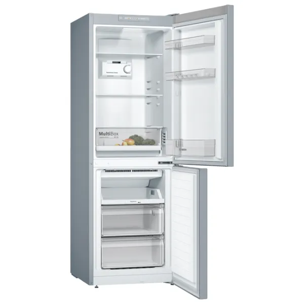 Frigider Bosch KGN33NLEB cu congelator jos 282 l / 176 cm / Inox photo 2