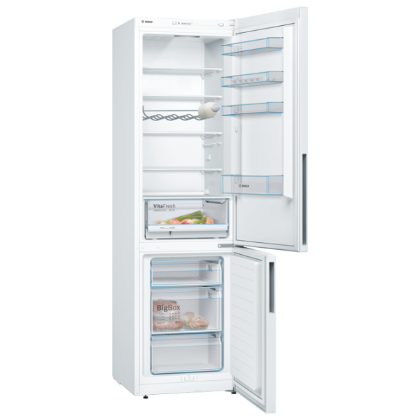Frigider Bosch KGV39VWEA cu congelator jos 343 l / 201 cm / White photo 2