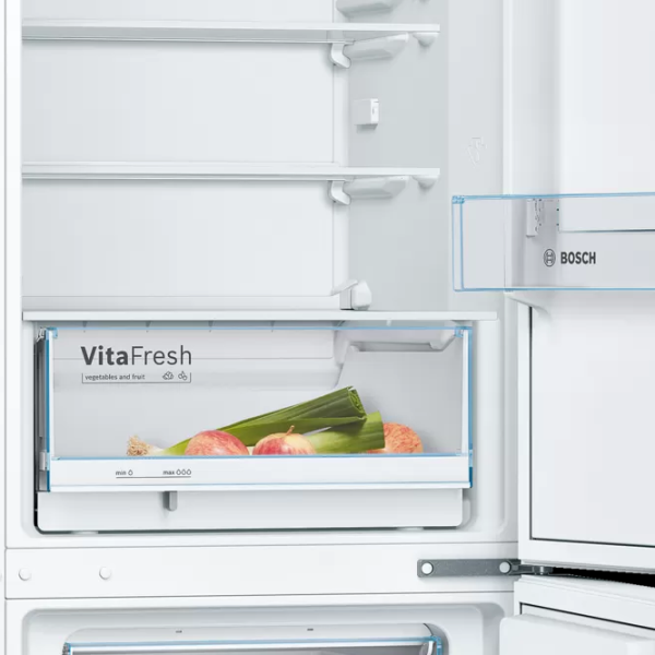 Frigider Bosch KGV36VWEA cu congelator jos 308 l / 186 cm / White photo 4