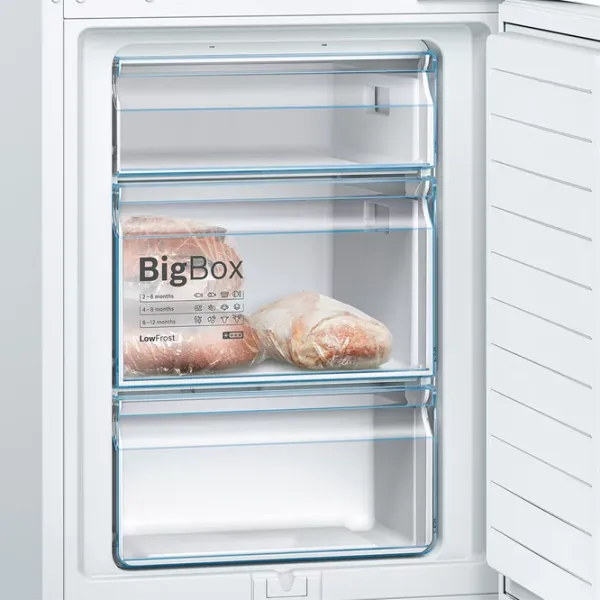 Frigider Bosch KGV36VWEA cu congelator jos 308 l / 186 cm / White photo 5