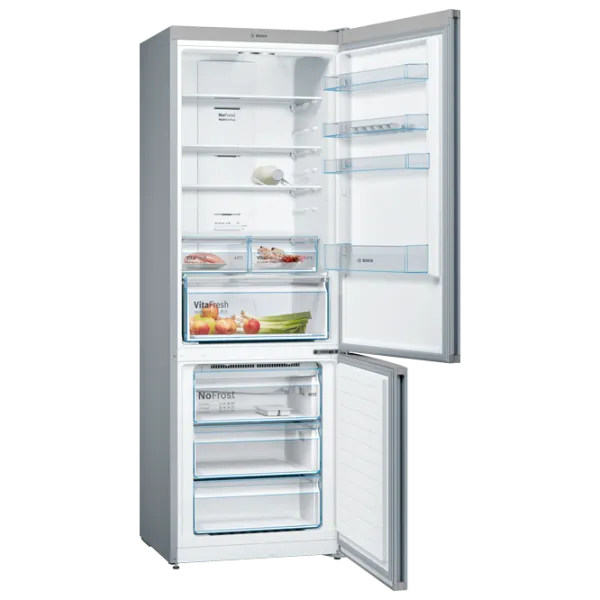 Frigider Bosch KGN49XLEA cu congelator jos 330 l / 203 cm / Inox photo 3