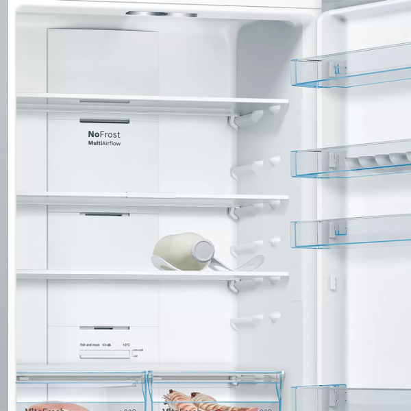 Frigider Bosch KGN49XLEA cu congelator jos 330 l / 203 cm / Inox photo 5