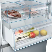 Frigider Bosch KGN49XLEA cu congelator jos 330 l / 203 cm / Inox photo 6