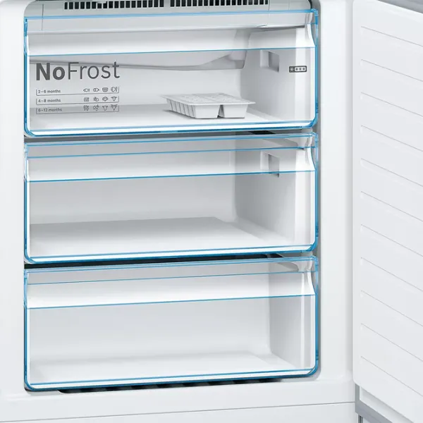 Frigider Bosch KGN49XLEA cu congelator jos 330 l / 203 cm / Inox photo 7