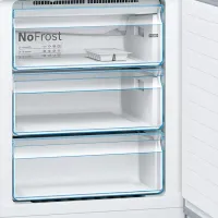 Frigider Bosch KGN49XLEA cu congelator jos 330 l / 203 cm / Inox photo 7