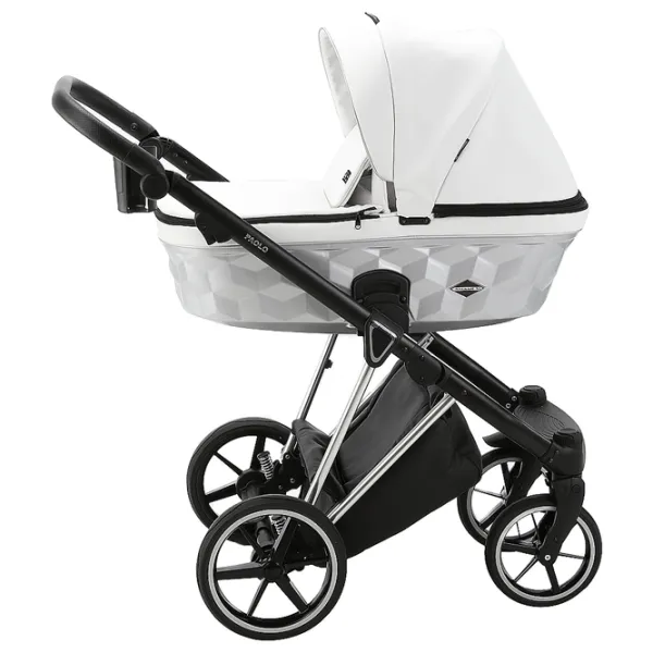 Cărucior pentru copil Adamex Paolo Star STAR-105/ White photo 2 Cărucior pentru copil Adamex Paolo Star STAR-105/ White photo 2