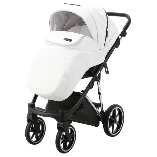 Cărucior pentru copil Adamex Paolo Star STAR-105/ White photo 3 Cărucior pentru copil Adamex Paolo Star STAR-105/ White photo 3