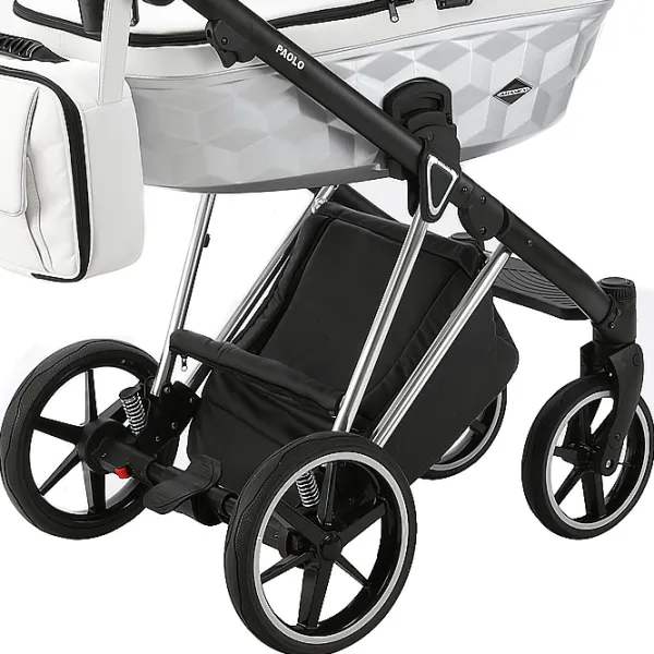 Cărucior pentru copil Adamex Paolo Star STAR-105/ White photo 5 Cărucior pentru copil Adamex Paolo Star STAR-105/ White photo 5