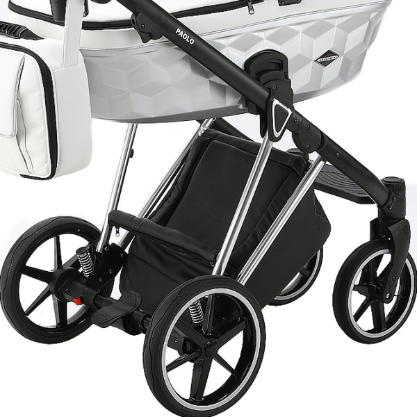 Cărucior pentru copil Adamex Paolo Star STAR-105/ White photo 5 Cărucior pentru copil Adamex Paolo Star STAR-105/ White photo 5