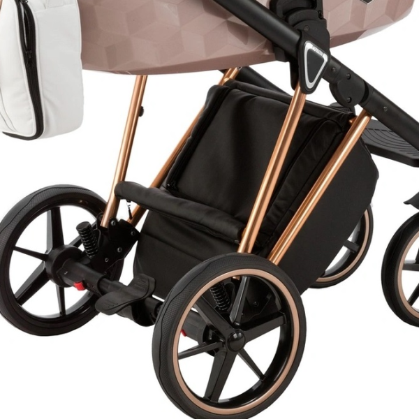 Детская коляска Adamex Paolo Star STAR-106/ Белый photo 3 Детская коляска Adamex Paolo Star STAR-106/ Белый photo 3