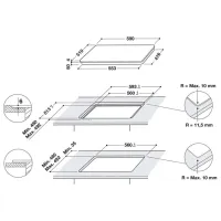 Plită încorporabilă cu inducție Whirlpool WB S0060 NE Black photo 3