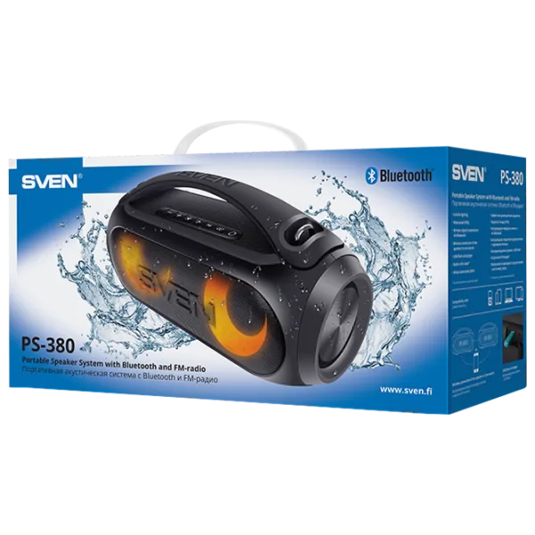 Портативная колонка Sven PS-380 40 Вт/ Черный photo 9