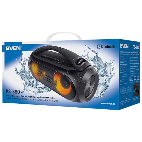 Портативная колонка Sven PS-380 40 Вт/ Черный photo 9