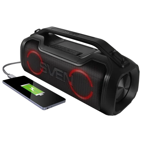 Портативная колонка Sven PS-390 50 W/ Черный photo 6