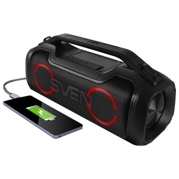 Портативная колонка Sven PS-390 50 W/ Черный photo 6