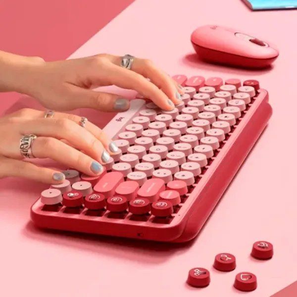 Клавиатура Logitech POP Keys Беспроводные/ Розовый photo 8