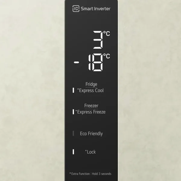 Frigider LG GW-B509SEKM cu congelator jos 384 l / 203 cm / Beige photo 5