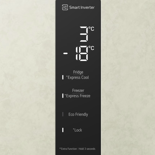 Frigider LG GW-B509SEKM cu congelator jos 384 l / 203 cm / Beige photo 5