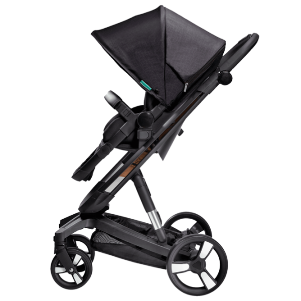 Cărucior pentru copil Bebumi Space 2 in 1 B186.1B196.4/ Black photo 4