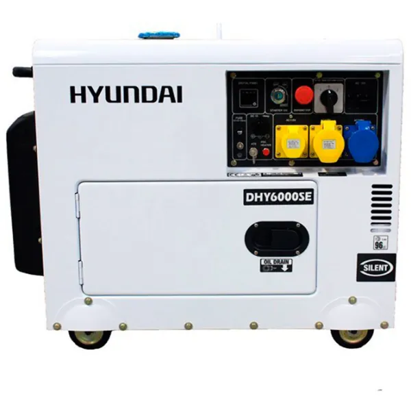 Генератор Hyundai DHY6000SE 115/ 230 В Дизель/ 4.5 кВт photo 2 Генератор Hyundai DHY6000SE 115/ 230 В Дизель/ 4.5 кВт photo 2