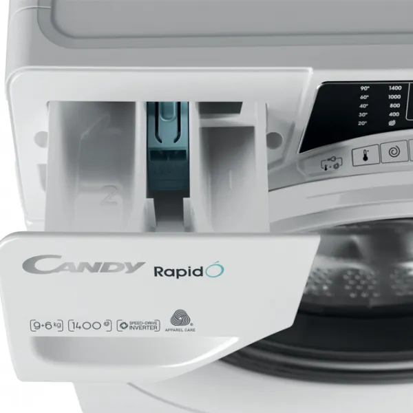 Mașină de spălat Candy ROW 4964DWME/1-S 9 kg / 1400 rpm / White photo 7