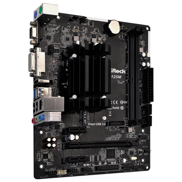 Материнская плата ASRock J4125M mATX/ Celeron J4125 photo 2
