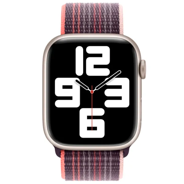 Ремень Apple Watch Elderberry Sport Loop 45 мм/ Фиолетовый Розовый photo 3 Ремень Apple Watch Elderberry Sport Loop 45 мм/ Фиолетовый Розовый photo 3