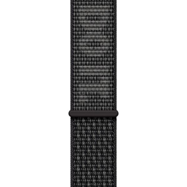 Curelușă Apple Watch White Nike Sport Loop 45 mm/ Black Gray photo 2 Curelușă Apple Watch White Nike Sport Loop 45 mm/ Black Gray photo 2