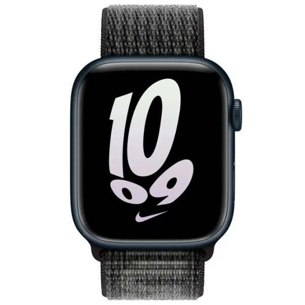 Curelușă Apple Watch White Nike Sport Loop 45 mm/ Black Gray photo 3 Curelușă Apple Watch White Nike Sport Loop 45 mm/ Black Gray photo 3