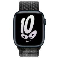 Ремень Apple Watch White Nike Sport Loop 45 мм/ Черный Серый photo 3