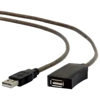 Кабель данных Gembird USB Type-A + USB Type-A 5 м/ Черный photo 2