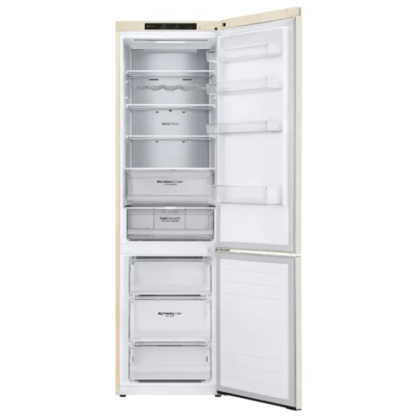 Frigider LG GW-B509SENM cu congelator jos 384 l / 203 cm / Beige photo 6