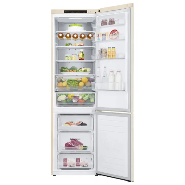 Frigider LG GW-B509SENM cu congelator jos 384 l / 203 cm / Beige photo 7
