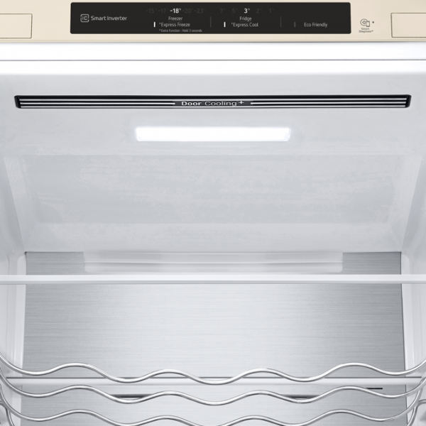 Frigider LG GW-B509SENM cu congelator jos 384 l / 203 cm / Beige photo 8
