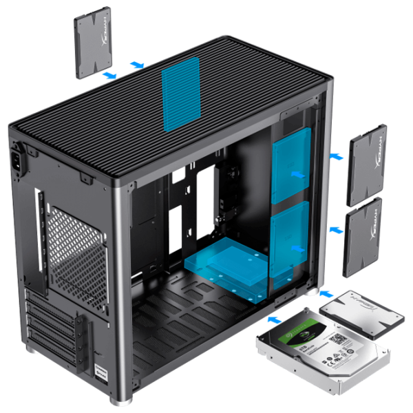 Корпус Gamemax Spark Mid Tower / Серый photo 4