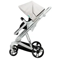 Детская коляска Bebumi Space 2 in 1 B186.4B196.7/ Серебристый photo 4