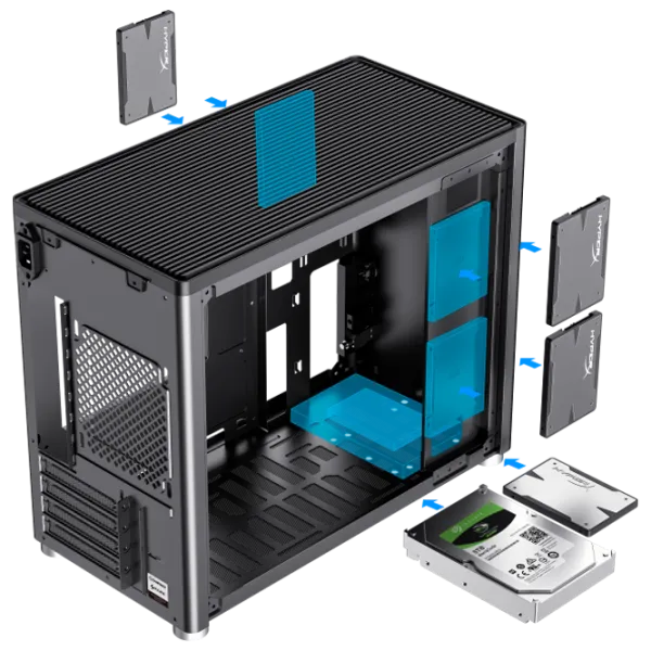 Carcasă Gamemax Spark Mid Tower / Black photo 6