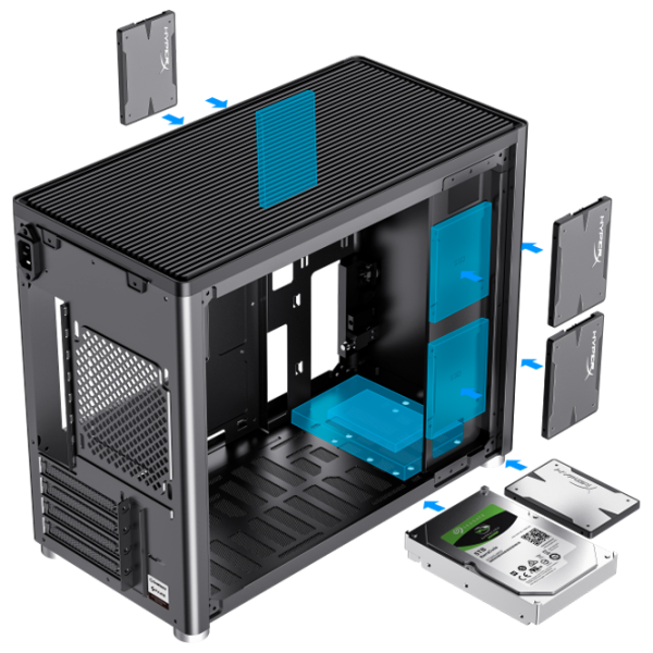 Carcasă Gamemax Spark Mid Tower / Black photo 6