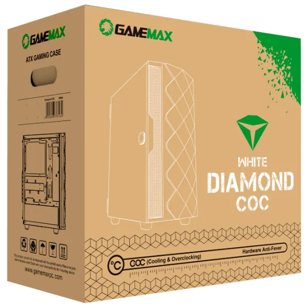 Корпус Gamemax Diamond COC Mid Tower / Белый photo 11