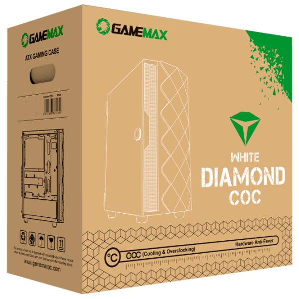 Корпус Gamemax Diamond COC Mid Tower / Белый photo 11