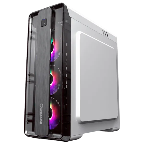 Carcasă Gamemax MoonLight FRGB Mid Tower / White photo 3