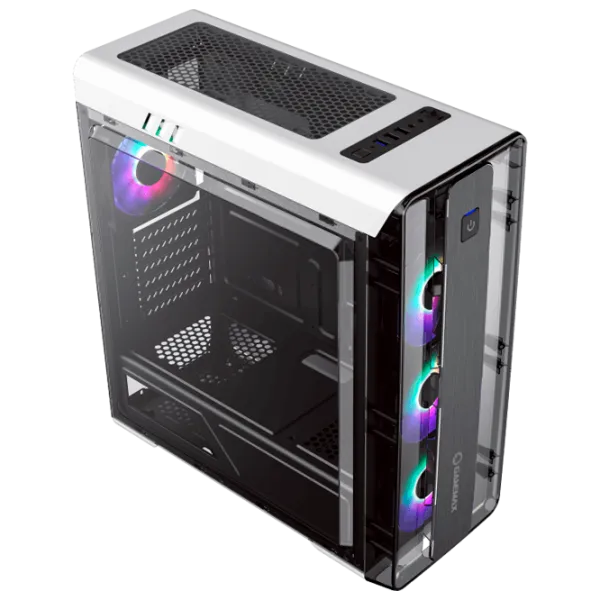 Carcasă Gamemax MoonLight FRGB Mid Tower / White photo 4