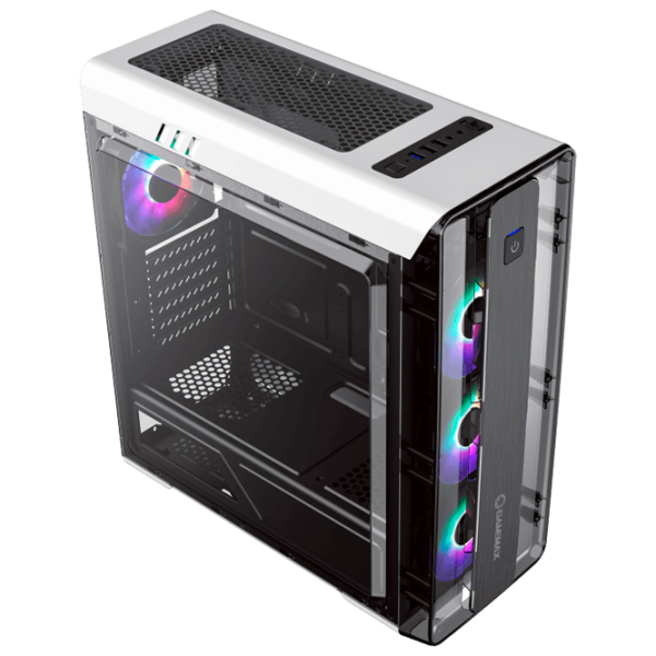 Carcasă Gamemax MoonLight FRGB Mid Tower / White photo 4