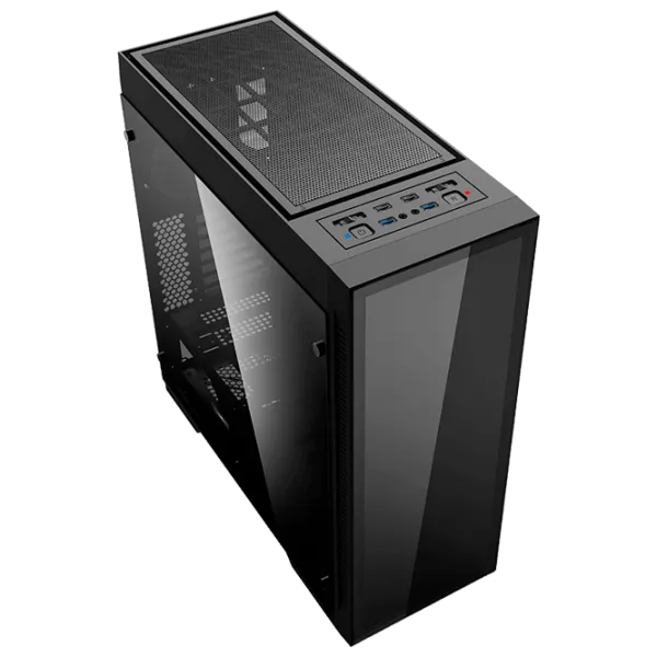 Carcasă Gamemax Abyss TR Mid Tower / Black photo 8