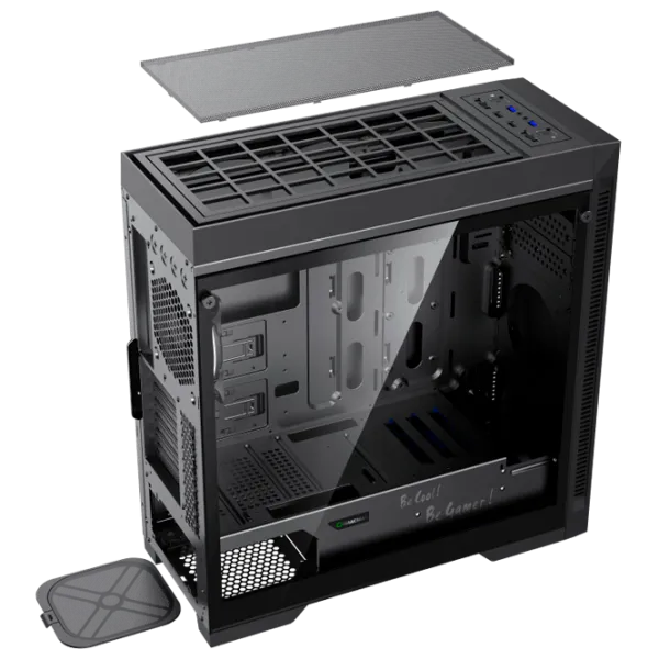 Carcasă Gamemax Abyss TR Mid Tower / Black photo 13