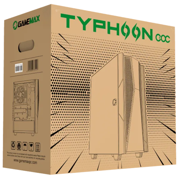 Корпус Gamemax Typhoon COC Mid Tower / Черный photo 11