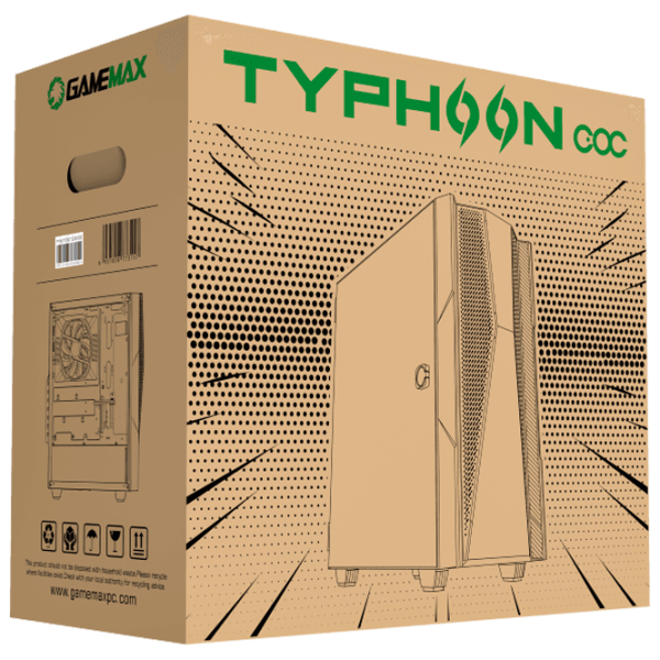 Корпус Gamemax Typhoon COC Mid Tower / Черный photo 11