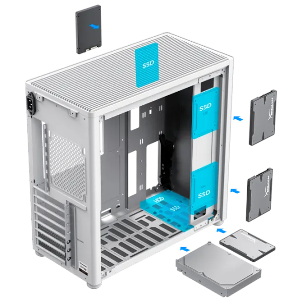 Корпус Gamemax SPARK Pro Mid Tower / Белый photo 6